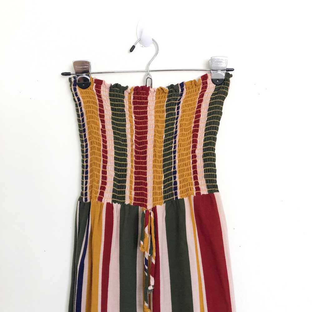 Mind Code Strapless Striped Multicolor Jumpsuit - image 3